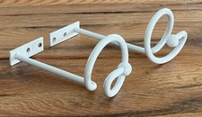 Kleine Gardinenhalterung/Vorhanghalterung/Vorhanghalter 2 Stück Weiß