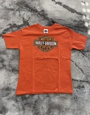 Harley Davidson Gr. S Cooles T-Shirt Elegant HD Moto Cycles Orange Hamburg 🎱