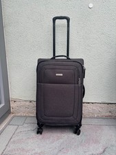 Neuer unbenutzter Koffer Trolley 4 Rollen, grau, mittelgroß, Travelux Premium