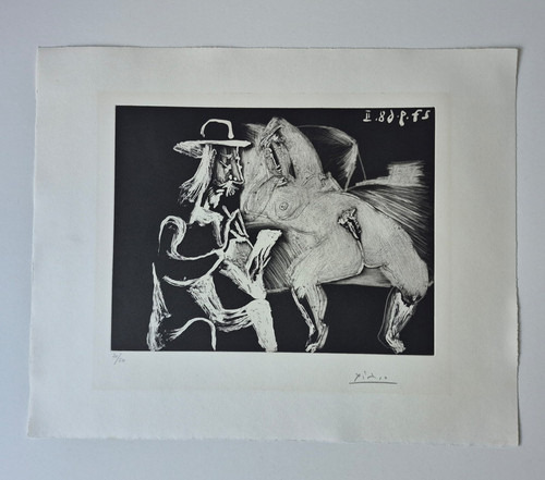 Pablo picasso radierung - radierung, 1969