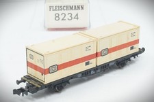 1:160 Spur N Fleischmann 8234 Containertragwagen Lbs beladen mit 2 DB Container