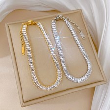 Edelstahl-Tennisarmband mit