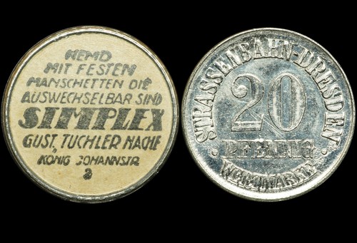 Wertmarke pfennig reklame - wertmarke:, 20