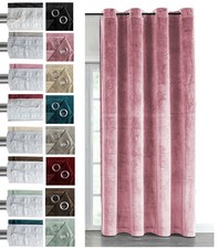 SAMT Vorhang Ösen Kräuselband Velour abdunkelnd blickdicht U-Band Samtgardine