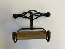 Toilettenpapierhalter Kloopapierhalter WC Schmiedeeisen Landhausstil Retro