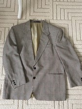 PAOLO NEGRATO Sakko Jacket Gr. 27 silk & wool schwarz Muster