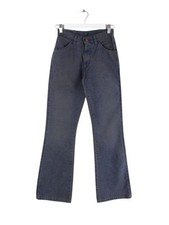 Wrangler Damen 90s Vintage Flared Cord Hose Blau W26 L32