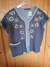 Gudrun Sjöden Weste XL bestickt wie neu