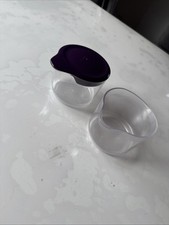 Tupperware  CLEAR COLLECTION Zuckerdose/Kaffeesahne Lila Deckel +Zusatzdose