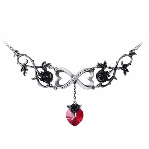 Gothic rosen anhänger - rosen, herz