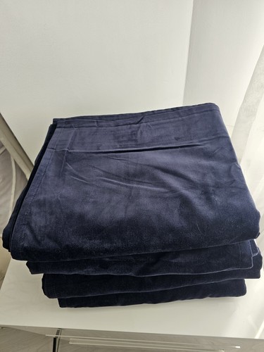 Samt vorhänge blau - samt, dunkelblau