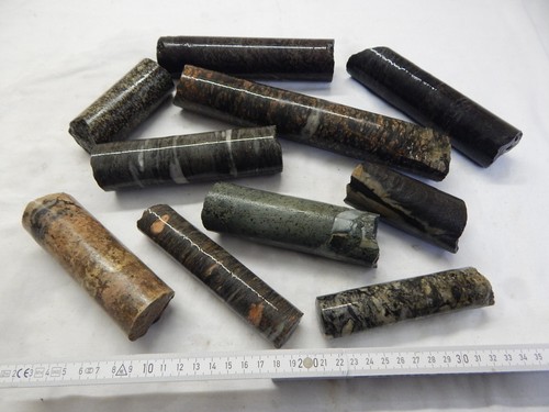 Bohrkerne geologie sdag wismut - bohrkerne,