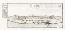 Lutherstadt Wittenberg Panorama  Gesamtansicht Kupferstich Bodenehr 1720