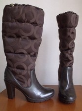 Coach High Heel Gummistiefel - Gr. 38