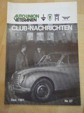 CLUB NACHRICHTEN - AUTO UNION