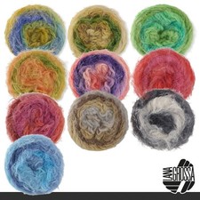 Lana Grossa 5 x 50 g Basta Mista Schurwolle Stricken Häkeln Wolle 10 Farben