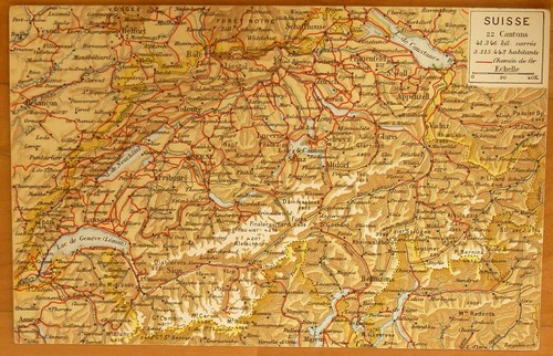 Schweiz landkarte 1910 - ak,