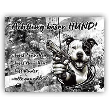 Staffordshire Bullterrier Schild - Warnschild - Zaunschild | Motiv "007"