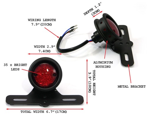 Motorrad led heck stop - led,