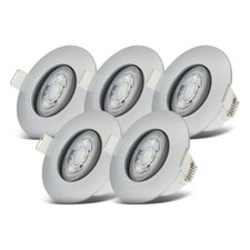 5x LED Bad Einbaustrahler