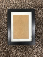 Schwarzer Bilderrahmen mit Passepartout – 20,5 × 15,5 × 3,5 cm - wie IKEA Ribba