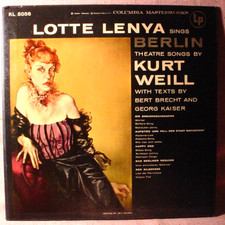 Lotte Lenya Near Mint Lp &