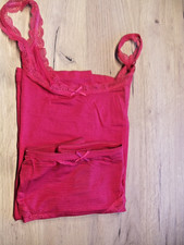 Hemdchen Set  -TCM   Gr. 44-46  Slip - rot - Spitzenbesatz