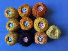 Konvolut 10x  Perlgarn 8