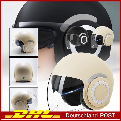 Helm jethelm retro mit visier - helm,
