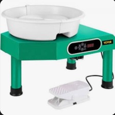 Vevor 25 cm Elektrische Töpferscheibe 350W 0-300 U/min + Werkzeuge + 5 kg Glorex