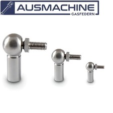 Kugelgelenk aus EDELSTAHL M6 M8 M10 Winkelgelenk DIN 71802 für Gasdruckfeder