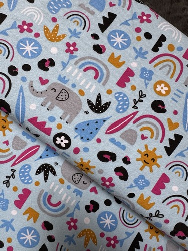 🐘Baumwolljersey hellblau