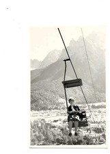 Frau sessellift mittenwald - frau, in