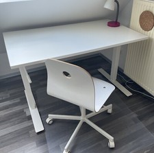 IKEA SKARSTA / TROTTEN Schreibtisch - höhenverstellbar - weiß 120 x 70 cm *LOOK*