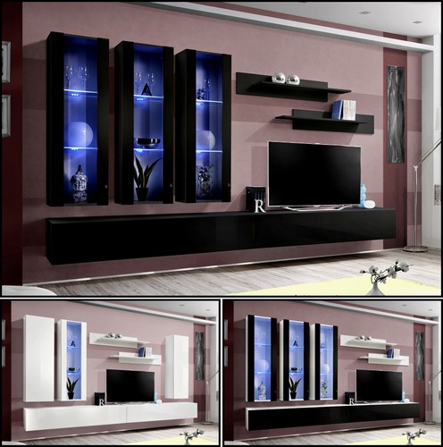 Anbauwand wohnwand wohnzimmer - anbauwand,