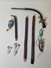 F11-BH Meerschaumpfeife Jäger Jagdmotiv Reh Pfeife Shisha Holz Holzpfeife