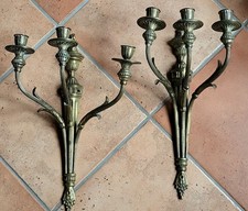 2 * MESSING Kerzenleuchter