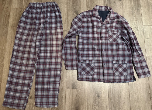 Herren flanell pyjama - herren, flanell-pyjama