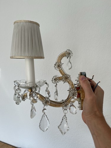 Wandleuchte kristall gold - kristall,,