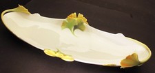Große Porzellan Schale Platte FRANZ Porcelain  'Ginkgo' FZ01929