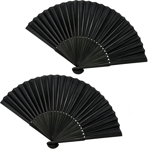 Stück handfächer schwarz - 2,