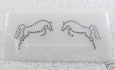 Hotfix Bügelbild Strass Glas