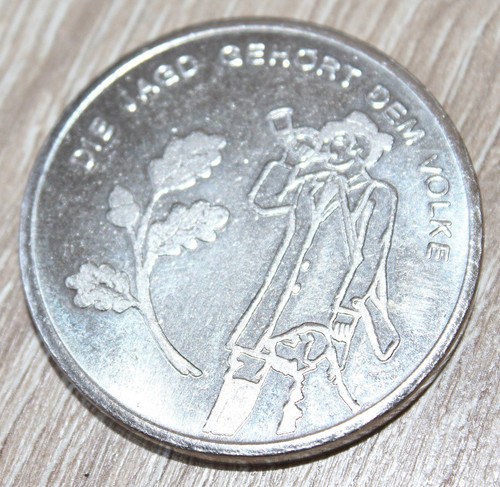 Ddr medaille die - medaille, jagd