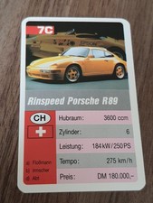 Porsche - Rinspeed R89 - Einzelkarte - Quartett  (3)
