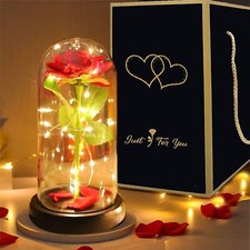 LED Licht Rot Rose Geschenk