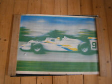 großes originales DDR Poster Plakat evtl. Formel Easter MELKUS Rennwagen um 1980