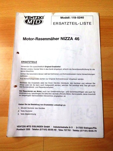 Ventzki mtd motorrasenmäher - ,