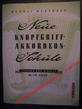 B Griff, Neue Knopfgriff Akkordeon Schule,Hohner Verlag,accordion Book B system 
