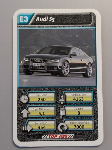 Audi einzelkarte ass - s5,