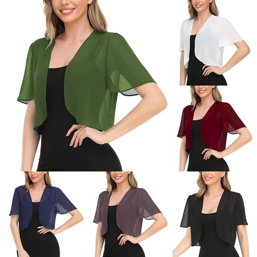 Damen chiffon bolero festlich - damen,